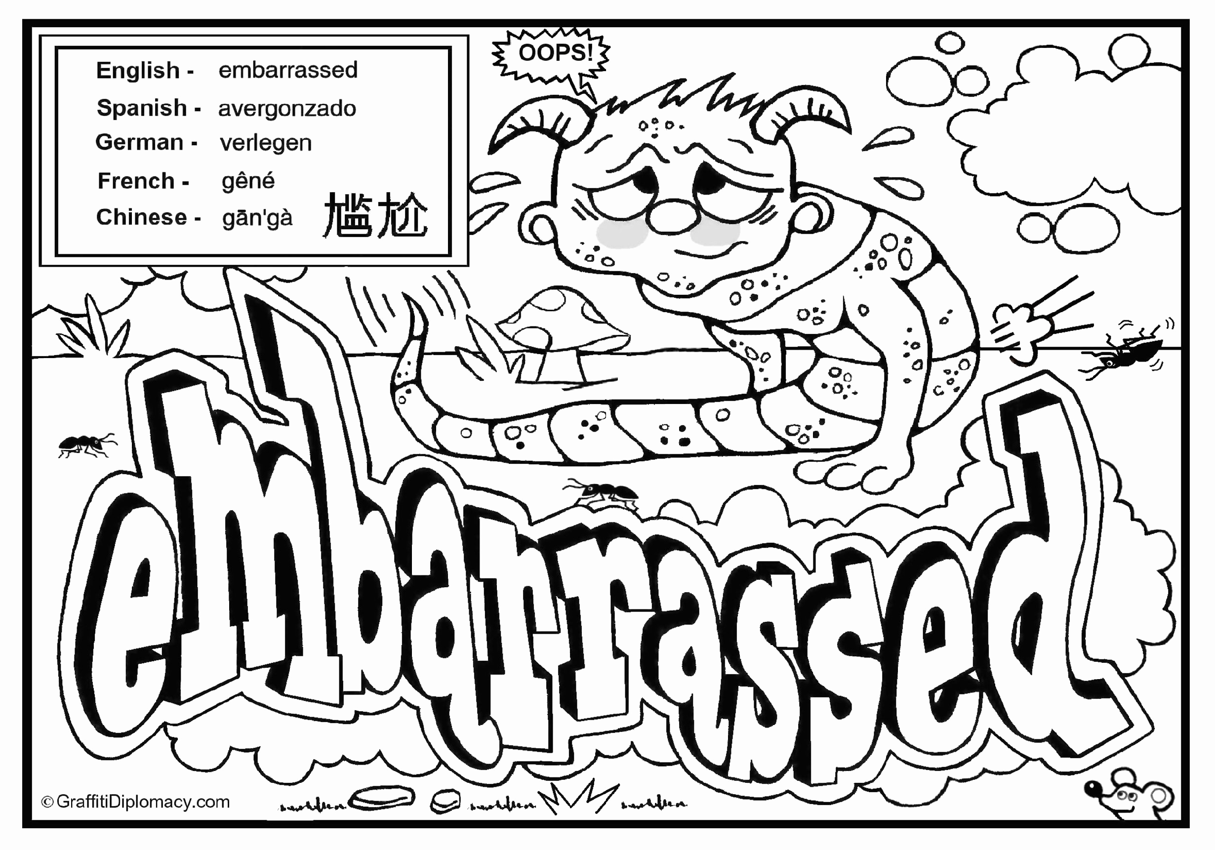 2460x1721 E Coloring Pages New English Spanish Free Printable Graffiti