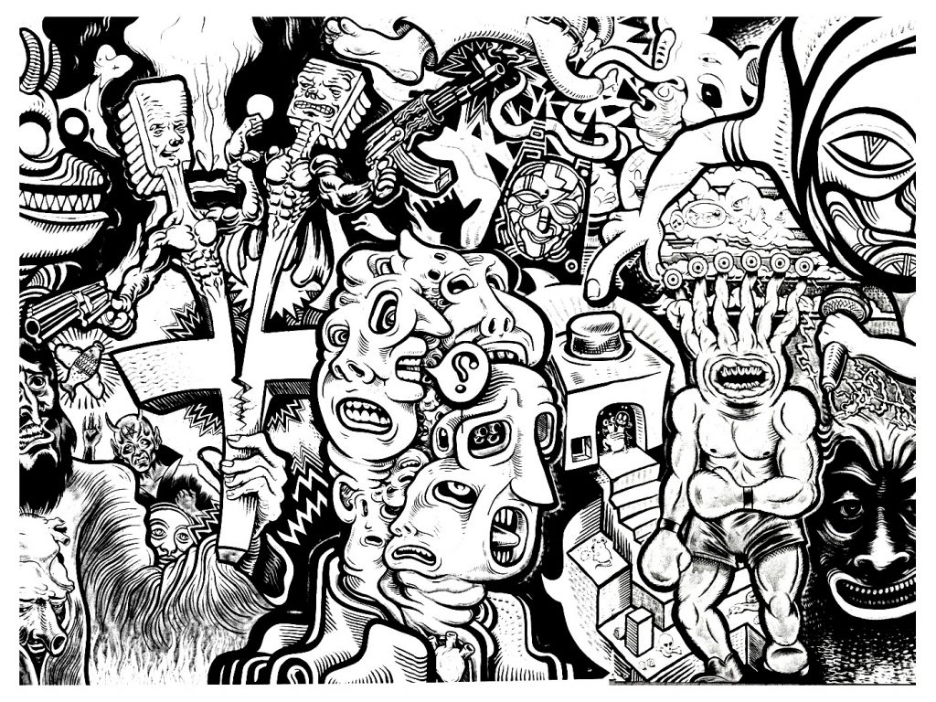 1024x768 Free Graffiti Coloring Page Photography Deep Ellum Fall Pages