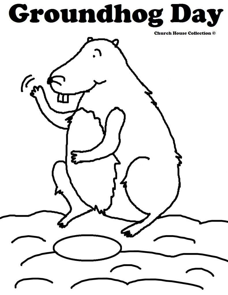 Groundhog Coloring Sheet 791x1024 Groundhog Coloring Sheet