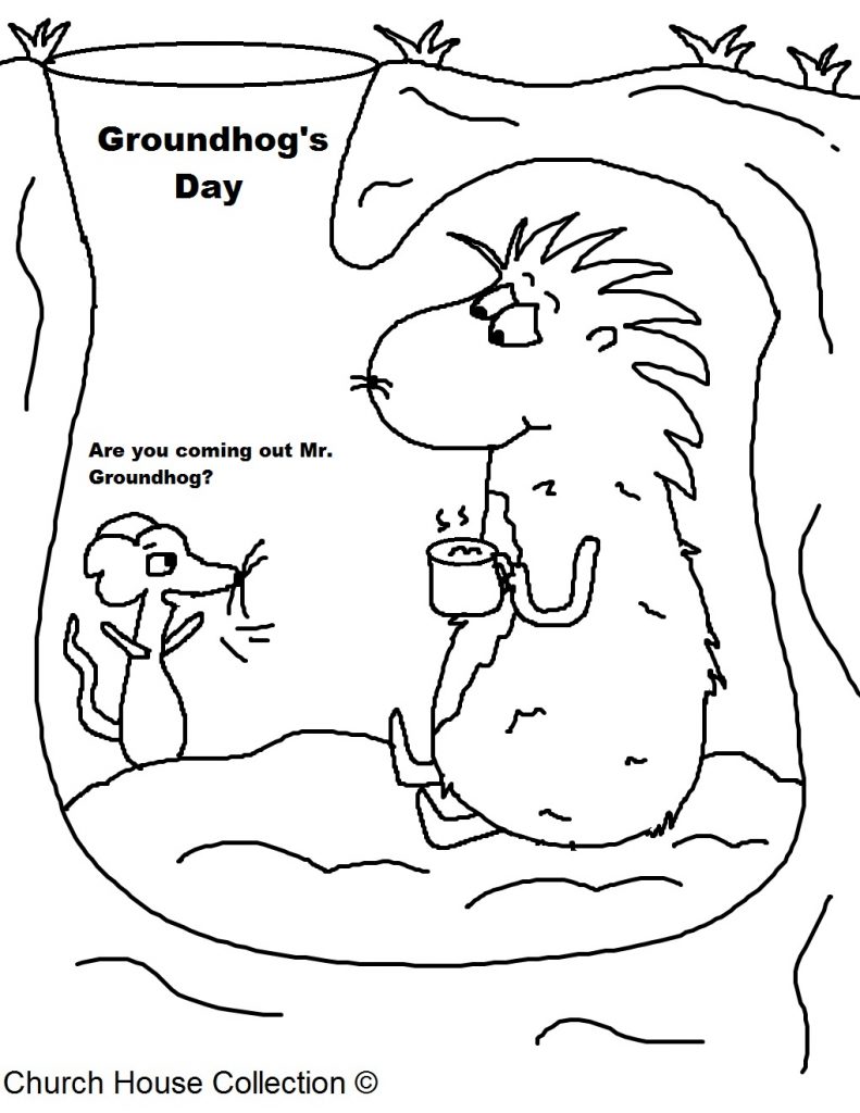 Free Coloring Pages For Groundhog Day 791x1024 Free Coloring Pages For Groundhog Day