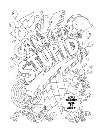 Swear Word Adult Coloring Pages 334x432 Swear Word Adult Coloring Pages