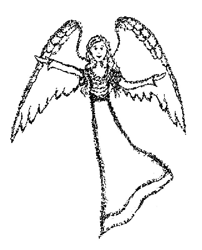 645x799 Free Angel Coloring Pages , , Cute Angel