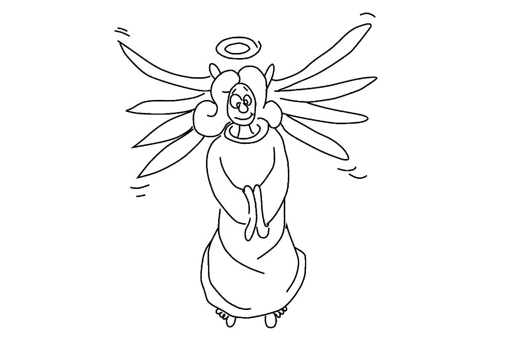 1024x721 Free Printable Guardian Angel Coloring Pages Angels Image