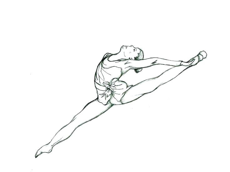 736x552 Gymnast Coloring Pages Gymnastics Coloring Book Girl Gymnastics
