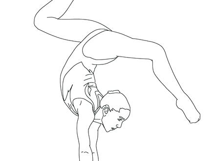 440x330 Gymnastic Coloring Pages Free Coloring Pages Of Kids Gymnastics
