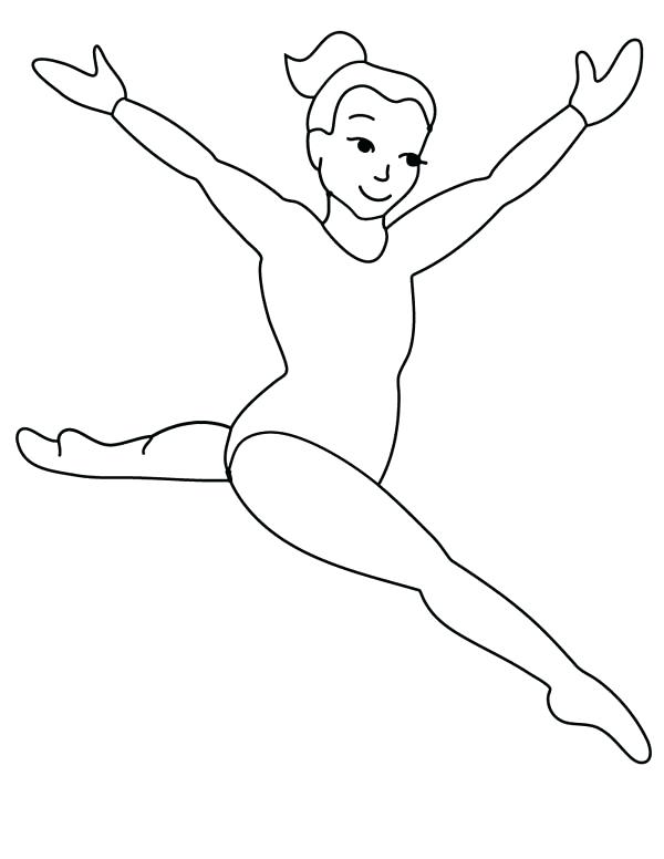 600x776 Gymnastics Coloring Page Coloring Pages Gymnastics Coloring Page