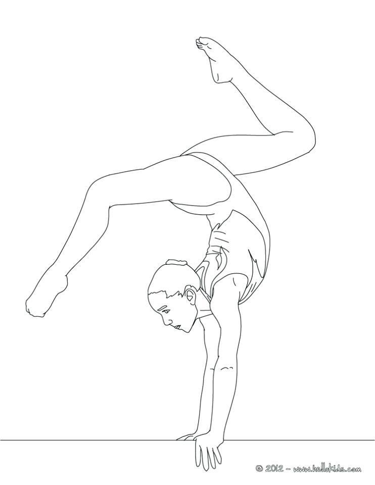 Free Gymnastics Coloring Pages at GetColorings.com | Free printable ...