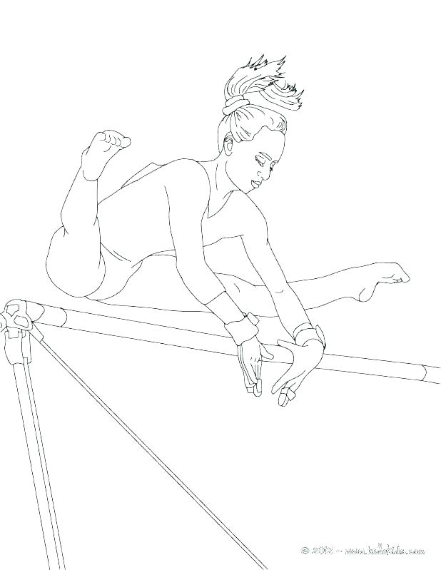 618x799 Gymnastics Coloring Pages Gymnastics Ring Page Sheets Gymnastic