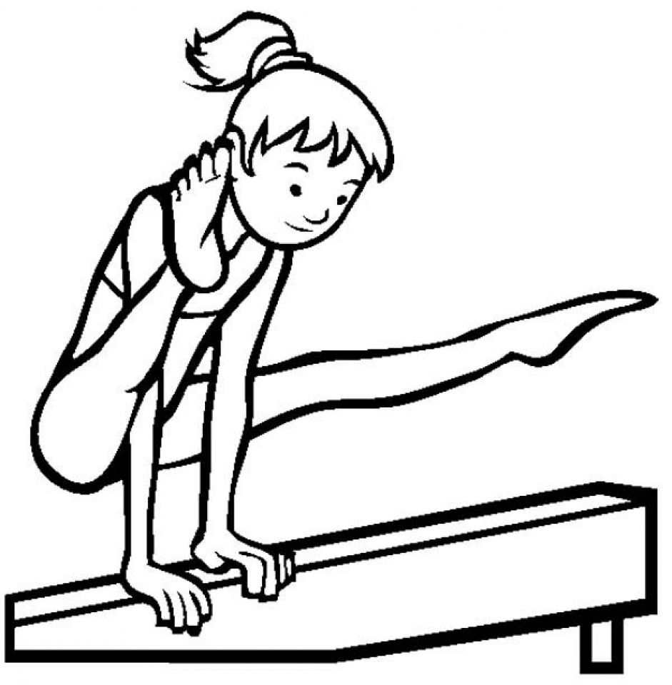 941x960 Noted Gymnastics Coloring Pages Free