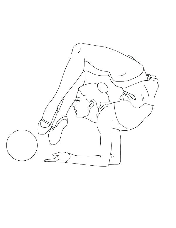600x775 Free Gymnastics Coloring Pages Gymnastics Coloring Sheets