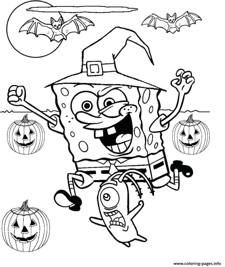 Coloring Pages ~ Free Halloween Coloring Pages To Print Cute 858x1020 Coloring Pages ~ Free Halloween Coloring Pages To Print Cute
