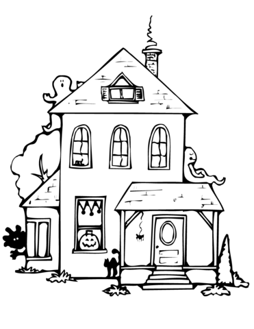 Haunted House Coloring Page Free Printable Pages Of Sheet We Are 371x480 Haunted House Coloring Page Free Printable Pages Of Sheet We Are
