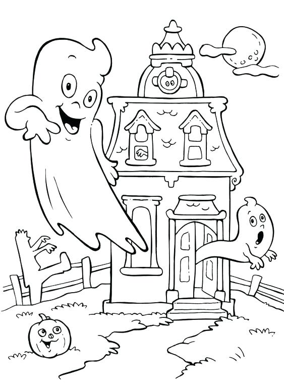 Printable Haunted House Coloring Pages Haunted Mansion Coloring 563x767 Printable Haunted House Coloring Pages Haunted Mansion Coloring