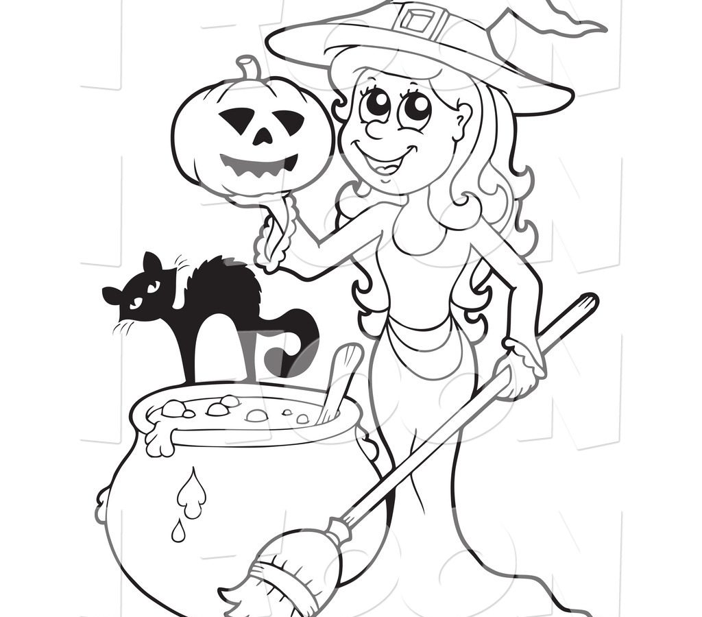 1024x900 Coloring For Kids Impressive Witches Cauldron Pages Witch