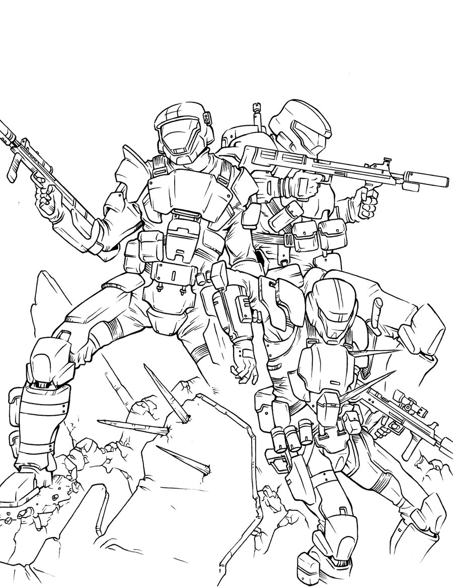 900x1165 Halo Reach Halo Nation Coloring Page Free Coloring Pages Line