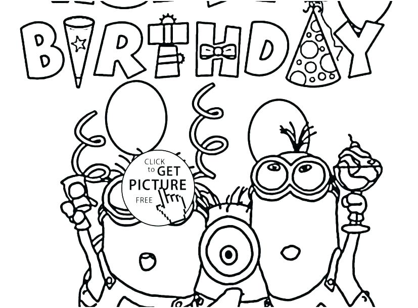 827x609 Free Birthday Coloring Pages Happy Birthday Coloring Page Luxury