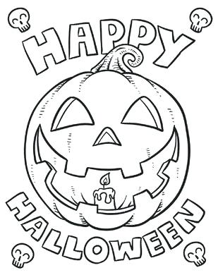 Happy Halloween Coloring Pages Icontent 309x390 Happy Halloween Coloring Pages Icontent