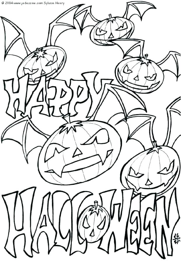 Printable Halloween Coloring Pages Free 621x900 Printable Halloween Coloring Pages Free