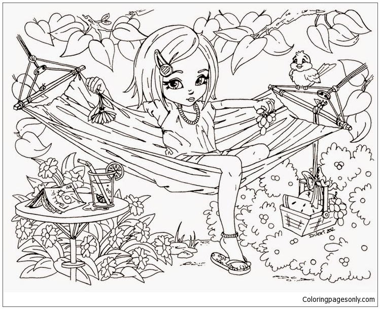 749x608 Cute Hard Coloring Pages