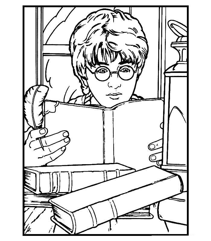 700x800 Free Printable Harry Potter Coloring Pages For Kids Harry Potter