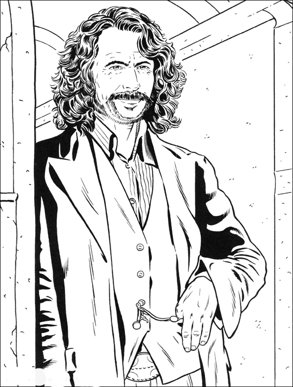 600x794 God Father Of Harry Potter Coloring Pages