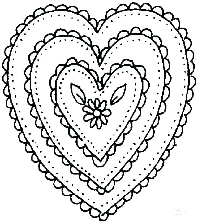 Heart Coloring Page Free Printable Heart Coloring Pages Best Free 640x720 Heart Coloring Page Free Printable Heart Coloring Pages Best Free