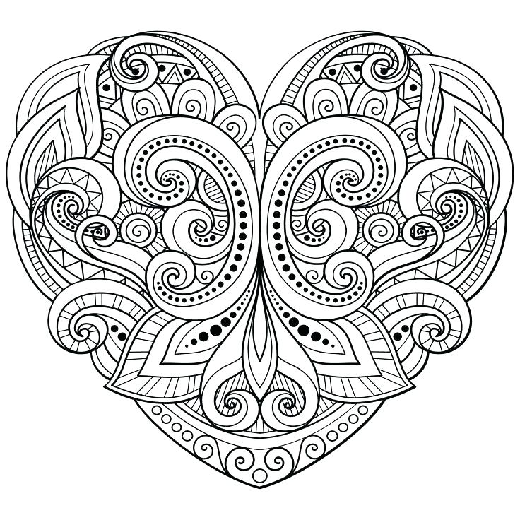 Heart Coloring Page Valentine Heart With Roses Coloring Pages 736x736 Heart Coloring Page Valentine Heart With Roses Coloring Pages