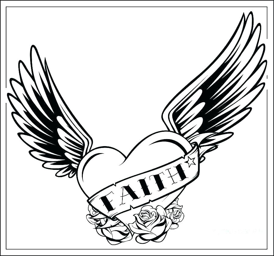 Heart With Wings Coloring Pages Hearts With Wings Coloring Pages 900x841 Heart With Wings Coloring Pages Hearts With Wings Coloring Pages