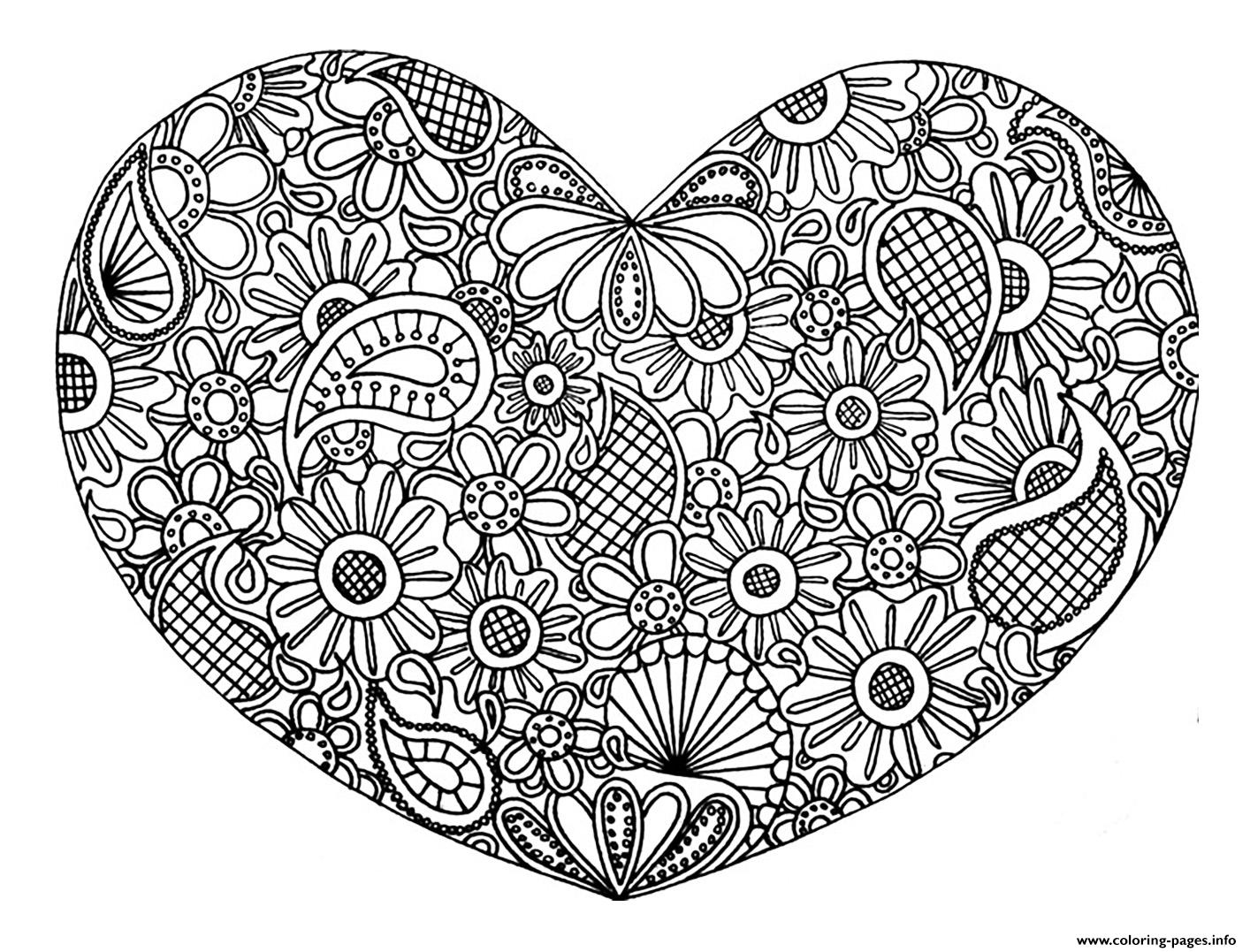 Stylish Design Heart Coloring Pages For Adults Amazingly Exquisite 1414x1077 Stylish Design Heart Coloring Pages For Adults Amazingly Exquisite