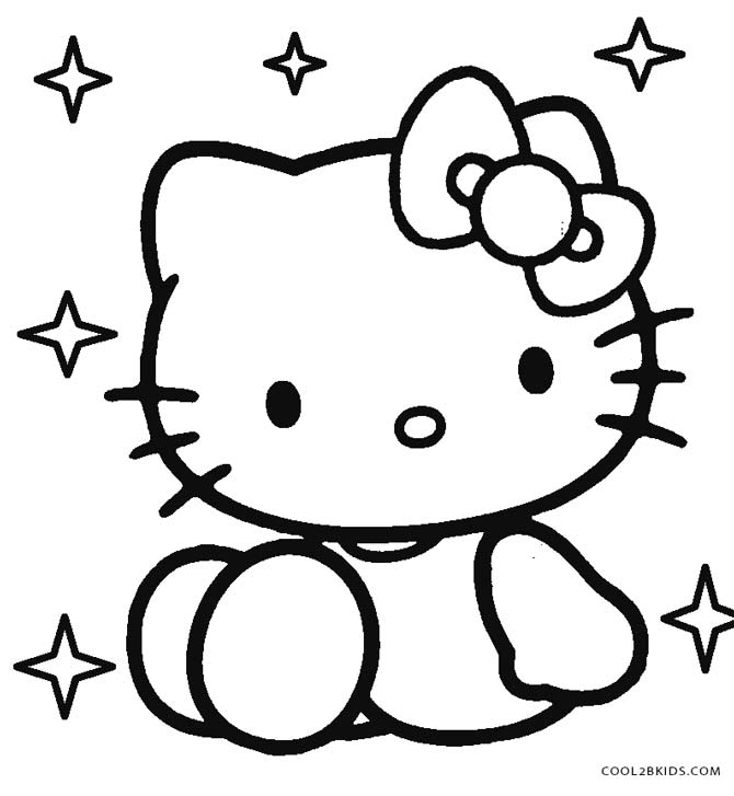 670x727 Free Printable Hello Kitty Coloring Pages For Pages Cool2bkids