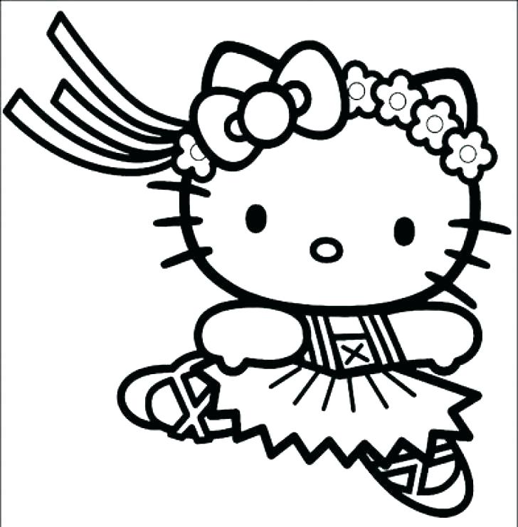 728x741 Free Hello Kitty Coloring Pages