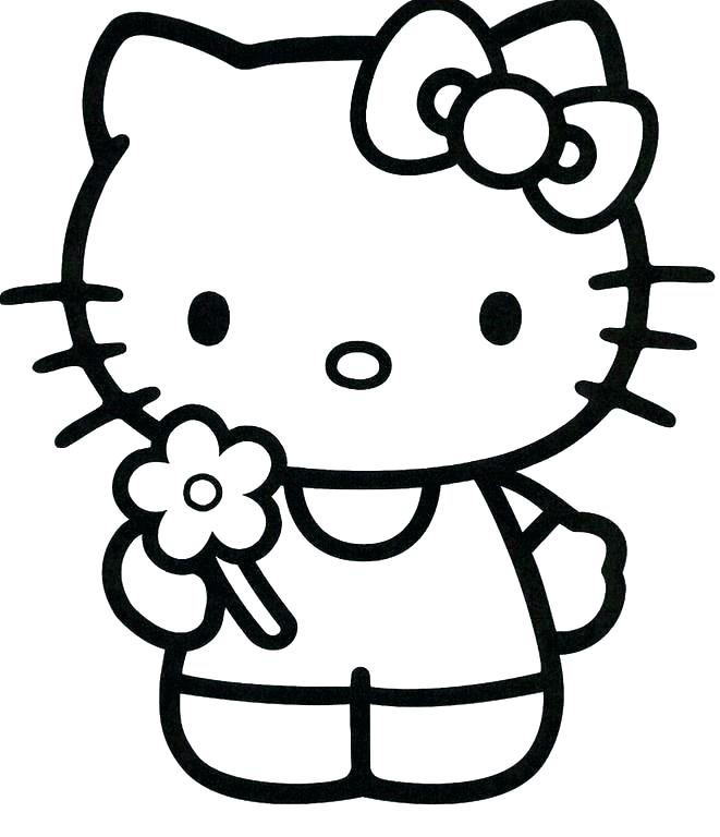 661x768 Free Cat Coloring Pages Free Printable Hello Kitty Coloring Pages
