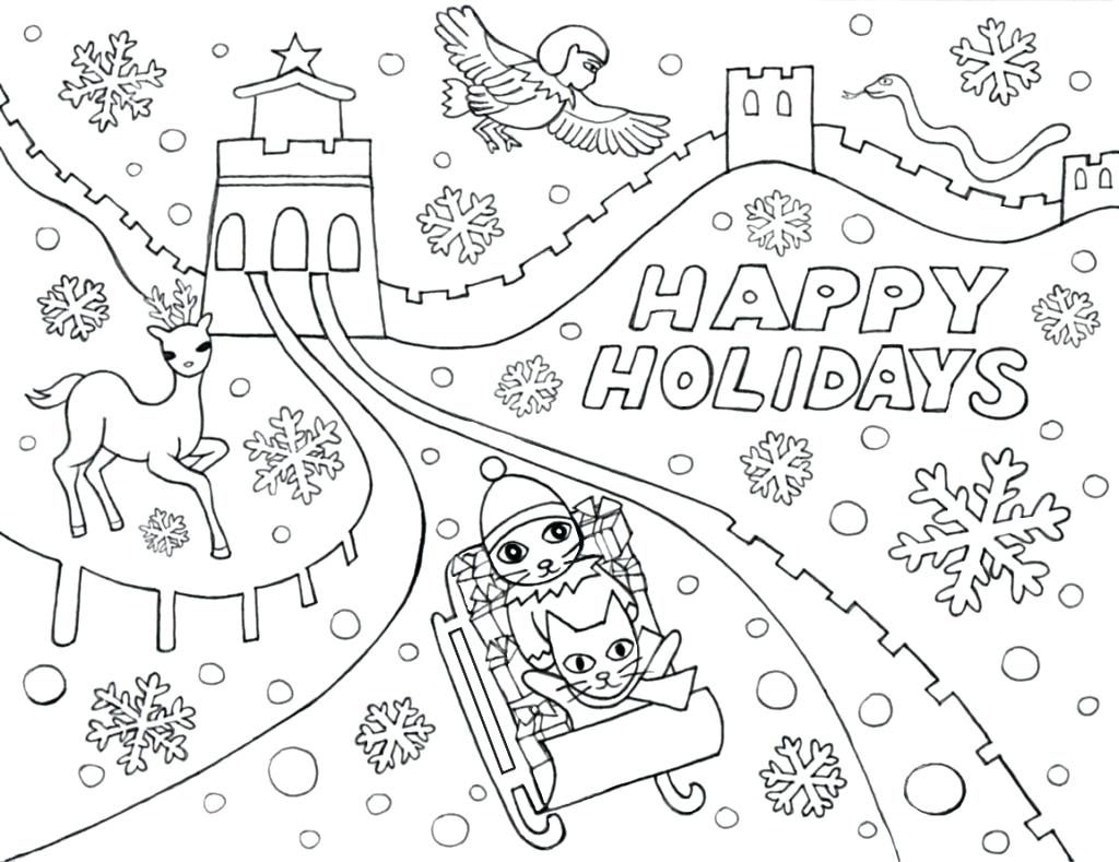 1024x789 Holiday Christmas Colorings Free For Toddlers Online Disney