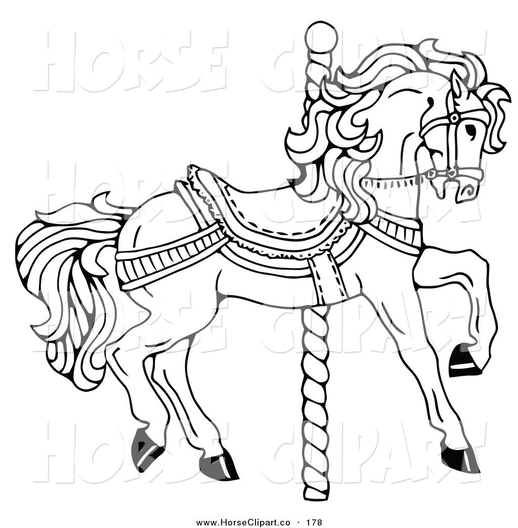 1024x1044 Awesome Free Coloring Pages Carousel Horse Pdf Printable Free