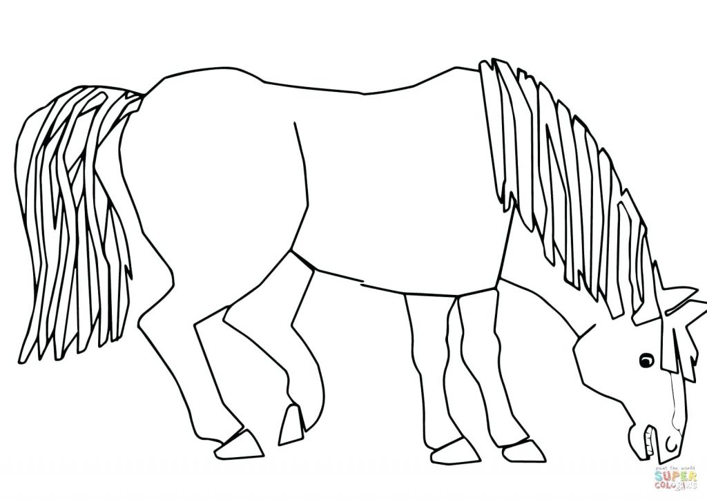 1024x724 Coloring Pages ~ Free Horse Coloring Pages Blue What Do You See