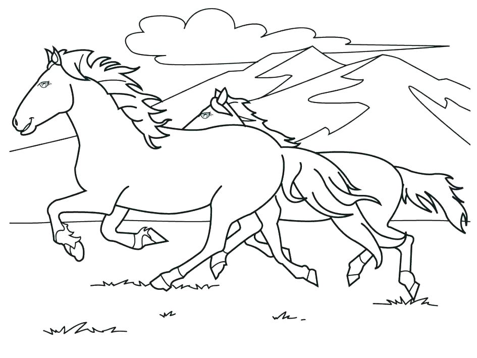 945x709 Dala Horse Coloring Page Horse Coloring Pages Page Of Color Free
