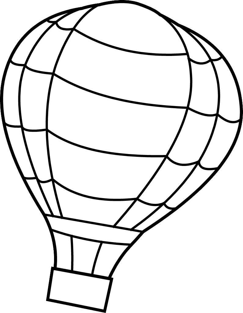 796x1024 Hot Air Balloon Coloring Pages