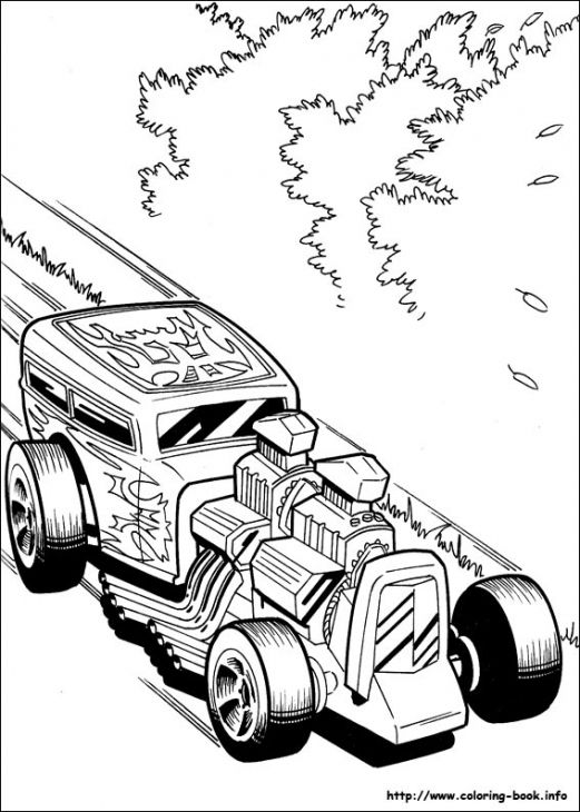 A Fast Classic Hot Rod Roadster Coloring Page Free For Kids 521x730 A Fast Classic Hot Rod Roadster Coloring Page Free For Kids