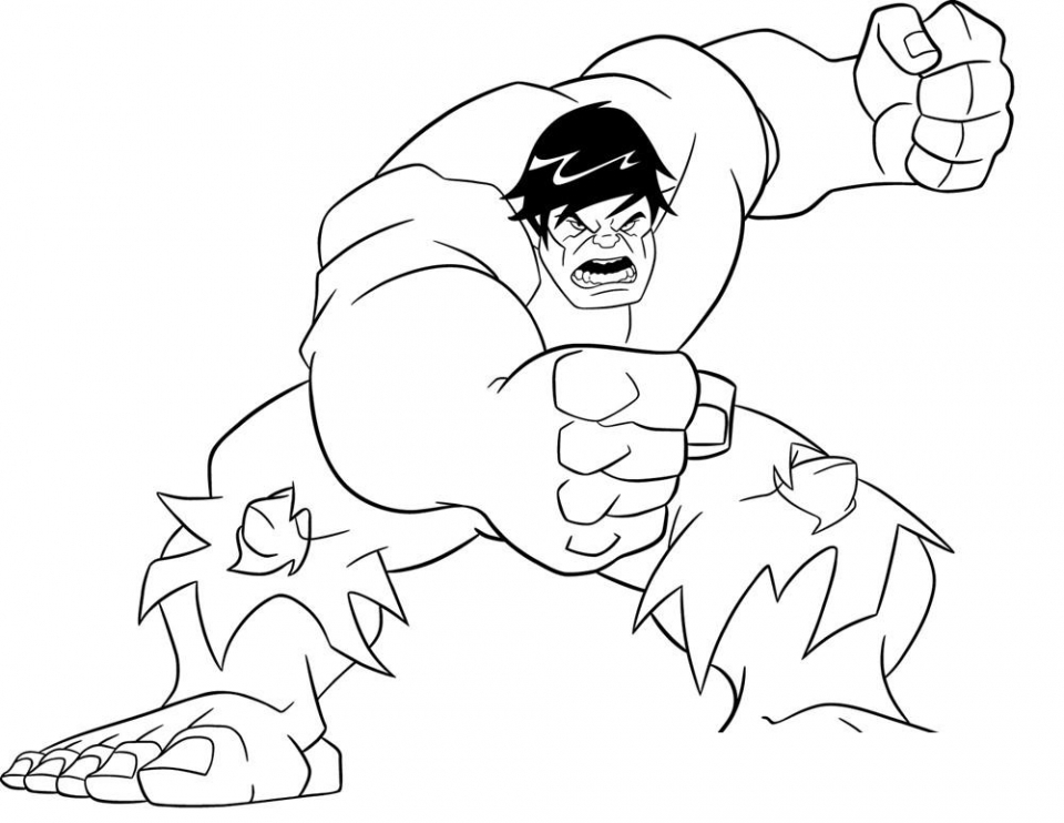 960x742 Green Hulk Coloring Pages 20 Free Printable Hulk Coloring Pages