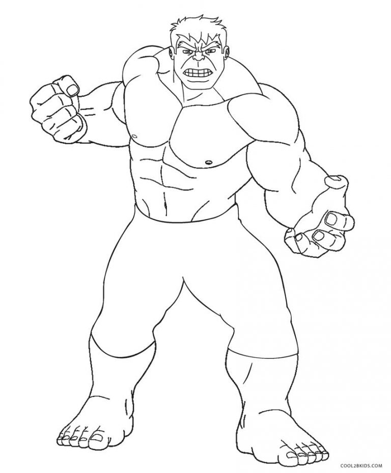 768x928 Hulk Coloring Pages Free Printable Hulk Coloring Pages For Kids