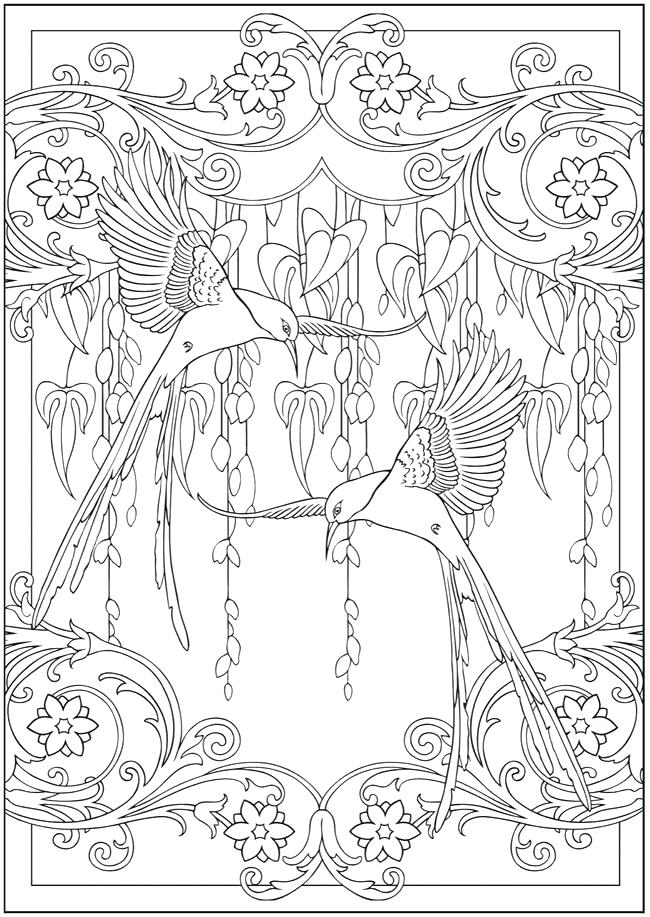 650x917 Hummingbird Coloring Pages