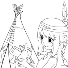 Indian Coloring Pages 220x220 Indian Coloring Pages