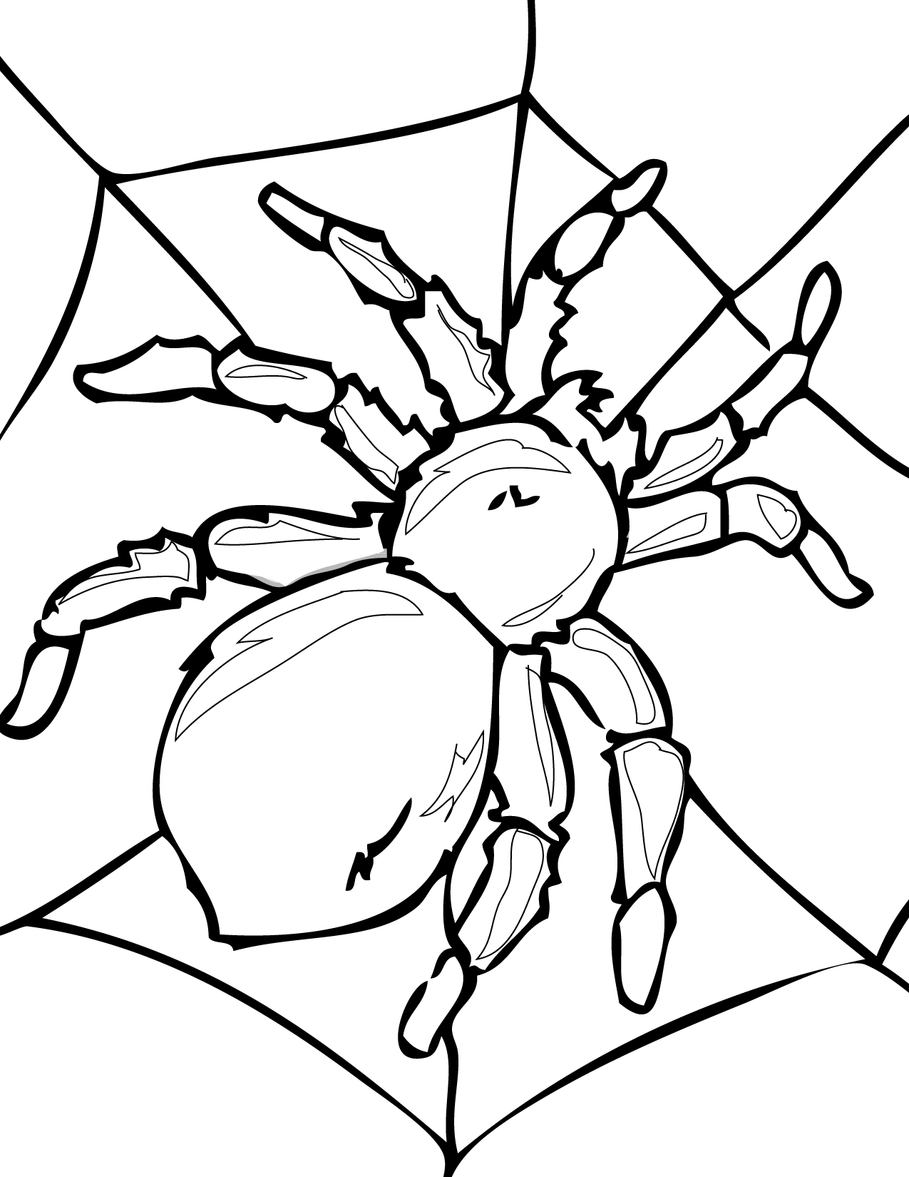1275x1650 B Spider B B Coloring B B Pages B 09 Collection
