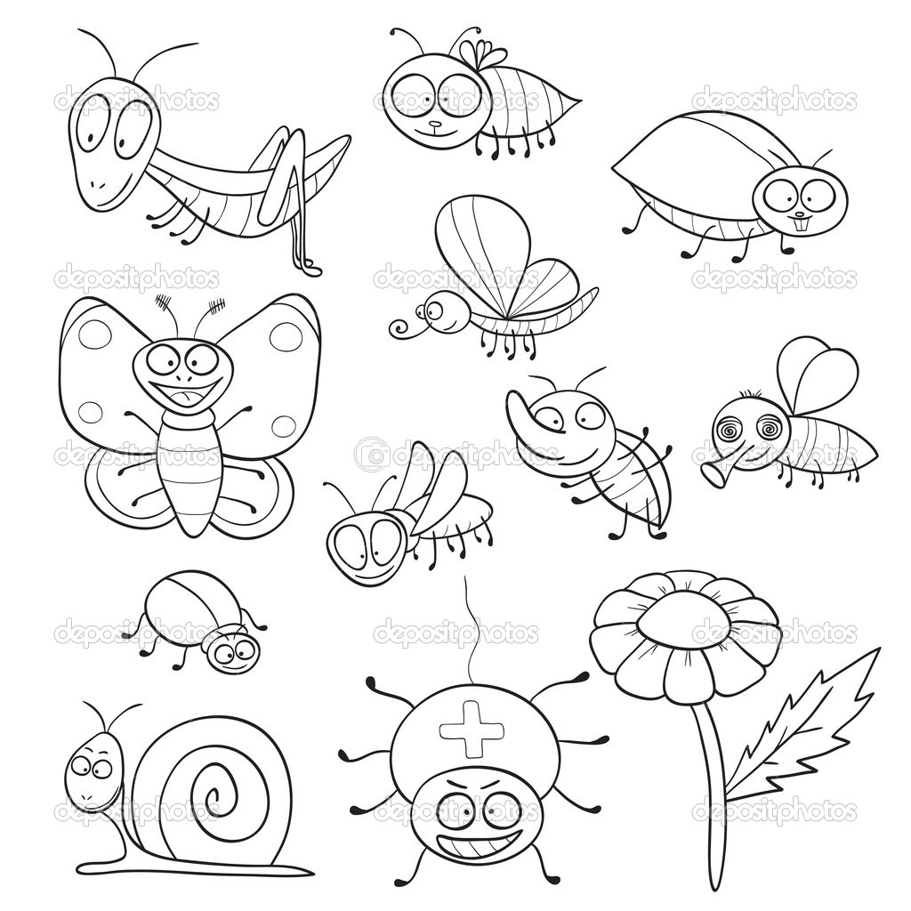 1024x1024 Insects Coloring Pages Insect Coloring Page Bee Coloring Page