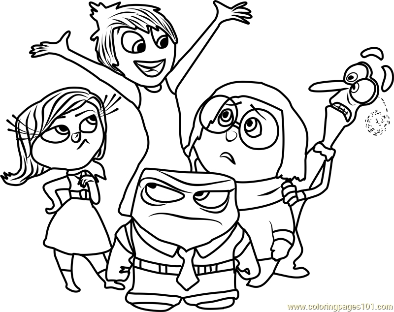 800x634 Inside Out Coloring Pages Online Inside Out Team Coloring Page