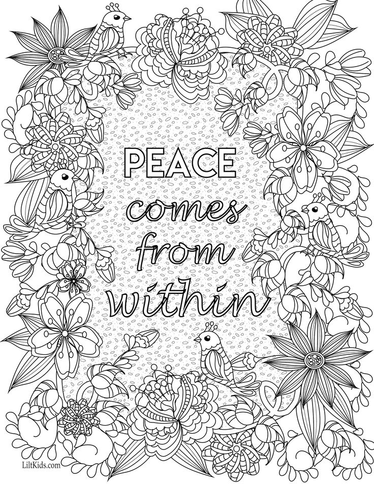 Free Inspirational Coloring Pages