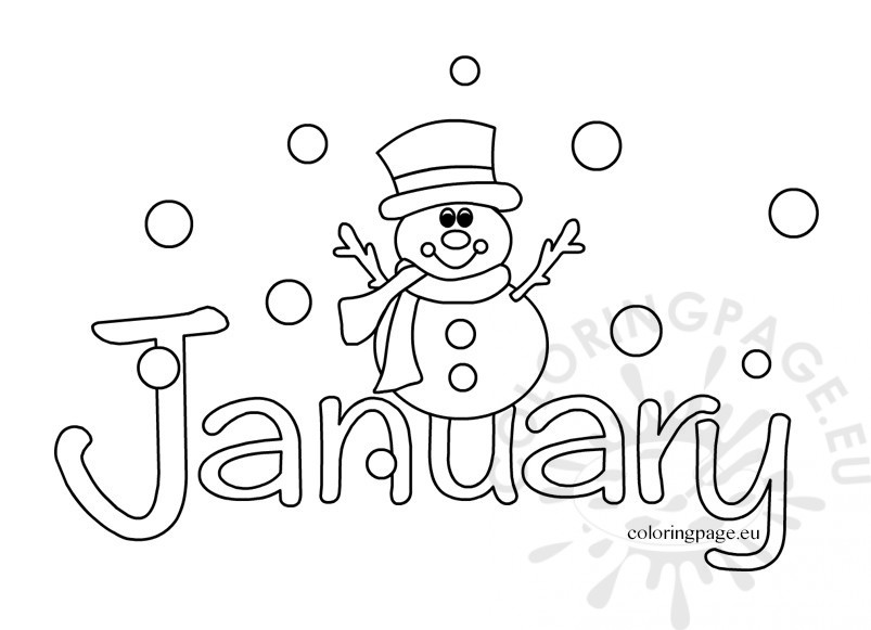 January Coloring Page January Coloring Sheets Coloring Page Free 803x581 January Coloring Page January Coloring Sheets Coloring Page Free