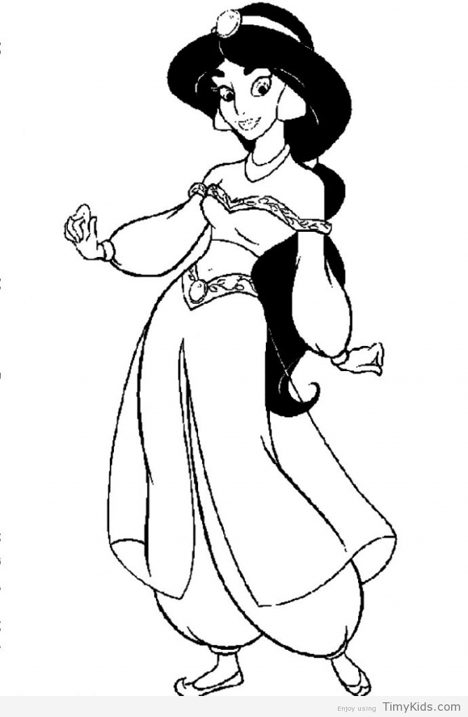 Jasmine Coloring Pages Princess Jasmine Coloring Pages Princess 669x1024 Jasmine Coloring Pages Princess Jasmine Coloring Pages Princess