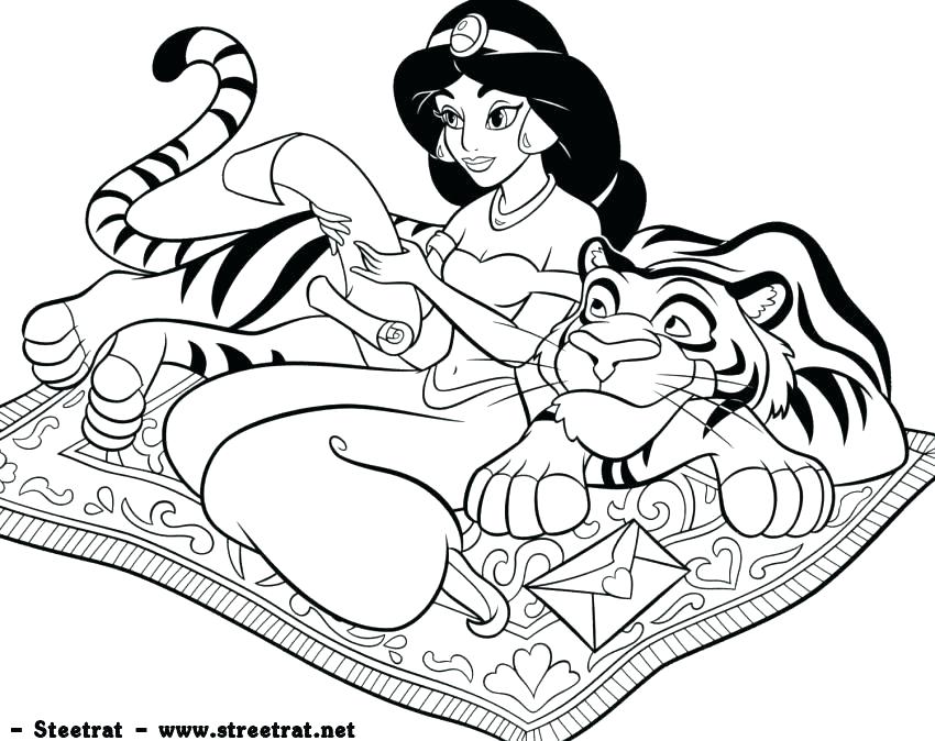 Jasmine Coloring Pictures Princess Jasmine Colouring Pages 850x674 Jasmine Coloring Pictures Princess Jasmine Colouring Pages