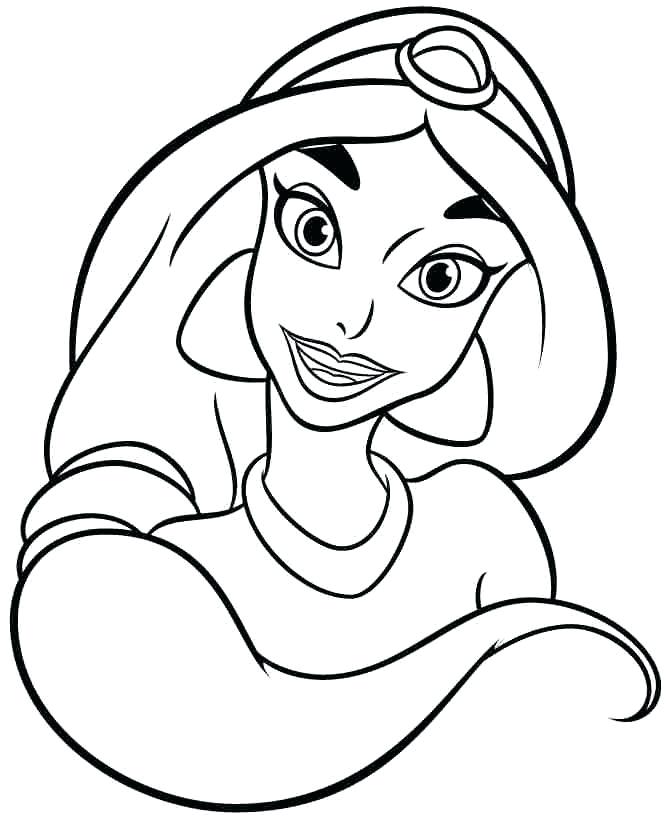 Jasmine Coloring Pages 670x821 Jasmine Coloring Pages